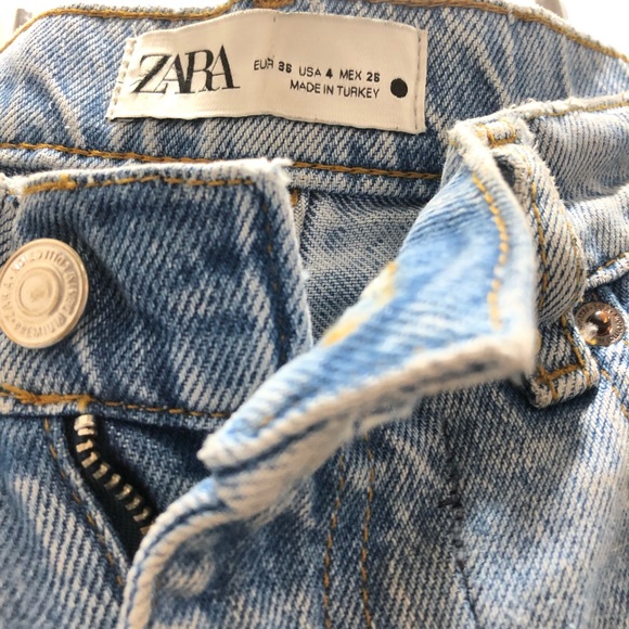 Zara 90’s full length jeans in blue - Picture 4 of 6